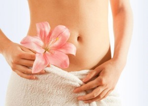 clean healthy body abdominal area
