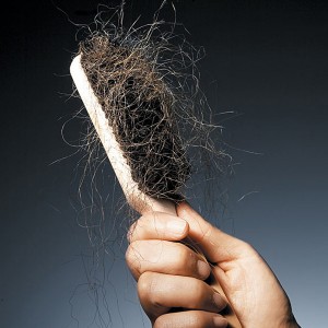 hair on brush - vitamins for hair loss