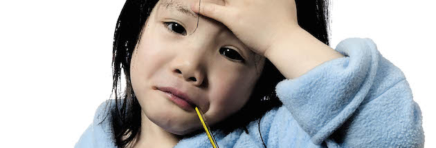 child with cold child with common cold