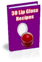 Lip gloss recipes - ebook cover