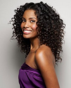beautiful girl with healthy hair